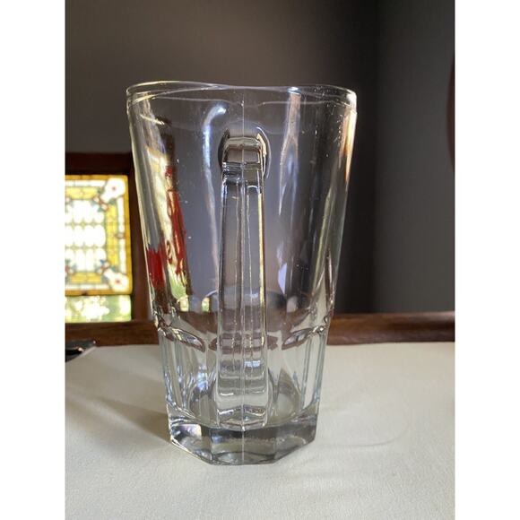 Vintage Y2K Glass Slim Jim Pitcher Beer Lemonade Drinks Christmas Gift Man Cave - Picture 2 of 6